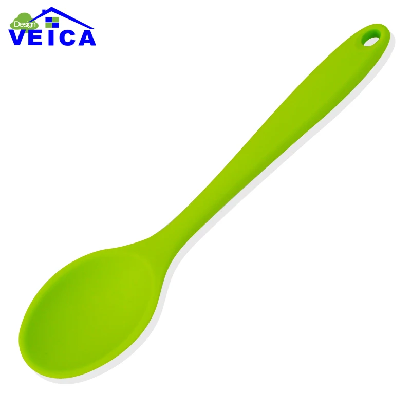 

1pcs Green Color Heat Resistant Integrate Handle Silicone Spoon Scraper Spatula Ice Cream Cake for Shovel Kitchen Tool Utensil