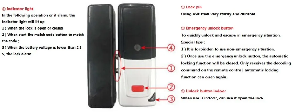 New Wireless Electric Door Lock Mortise Lock  (16)