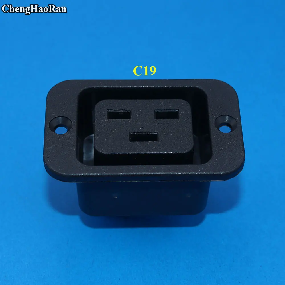 ChengHaoRan AC 250V 16A IEC 320 C19 C20 Панельное крепление разъем|socket connector|socket iecsocket p |