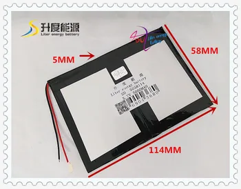 

3.7V 5000mAH 5058114 polymer lithium ion / Li-ion battery for power bank tablet pc DVD GPS cell phone