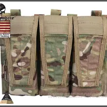 Emersongear AVS тройной подсумок Airsoft Wargame передач пейнтбол оборудование Молл MAG Мультикам EM9030MC