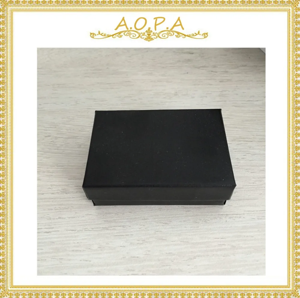 

#11 Black Swirl Cotton Filled 100pcs Paper Box For Jewelry