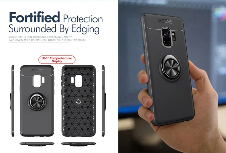 Silicone Case For Samsung Galaxy S9 S8 Plus Note 8 Magnetic Holder Case For Samsung J3 J5 J7 2017 J4 J6 J8 A6 Plus 2018 J2 Prime (12)