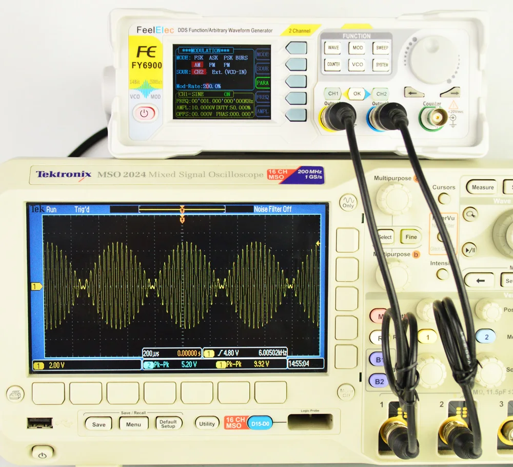 Китай частота-счетчик импульсов FY6900-50Mhz произвольной формы сигнала-генераторы DDS сигнал-источник генератор сигналов синтезатор