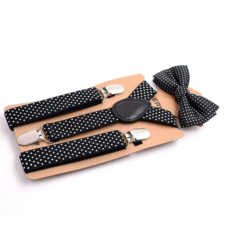 Men Women Black Faux Leather Rivet Punk Style Bowtie Bow Tie Dance Wedding Party