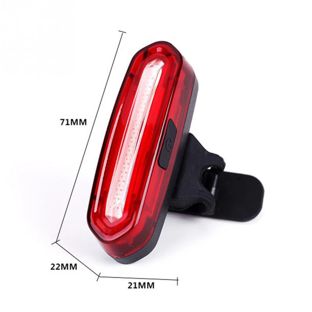 Discount New Bicycle Rear Light Cob Bicycle Led Light Rechargeable USB Safety Taillight Cycling Waterproof Mtb Tail Light Back Lamp 4