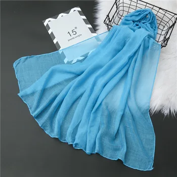 

2020 new women scarf winter cotton shawls and wraps solid color soft neck headband hijab scarves foulard female bandana