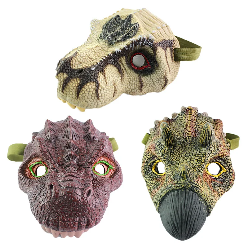 H& ZY латексная маска тираннозавр рекс маска трицератопса Косплей Карнавальный Динозавр Дракон маска Хэллоуин игрушки реквизит модель игрушки