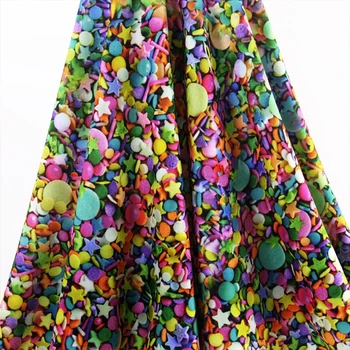 

David accessories 50*139cm Colorful candy 4 ways stretch Knit fabric for Tissue Kids Bedding for Sewing Tilda Doll,50222