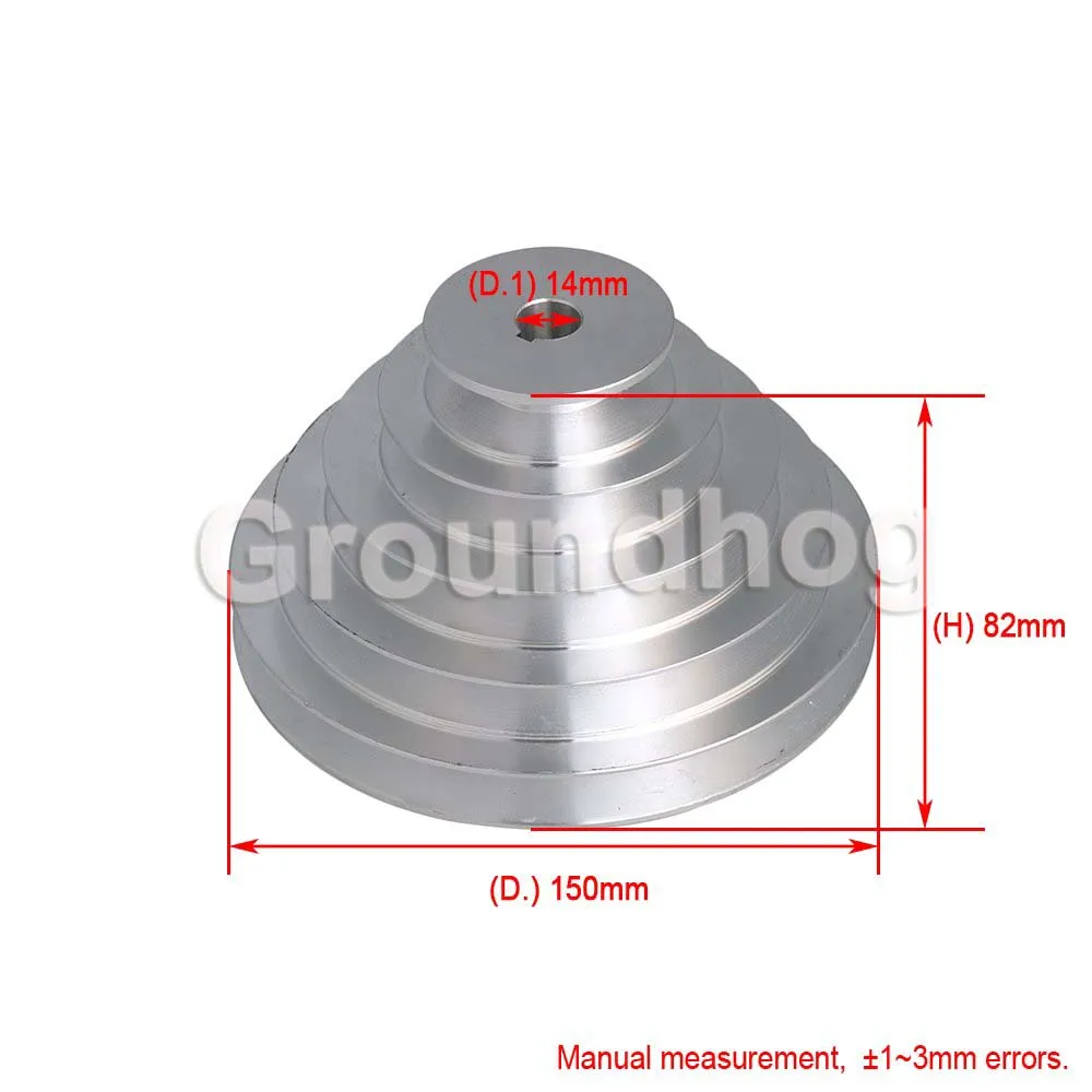 5 Шаг A Тип V Belt Pagoda шкив ремень Outter Dia 54 150 мм (отверстие диаметром 14 16 18 19 20 22 24 25 28