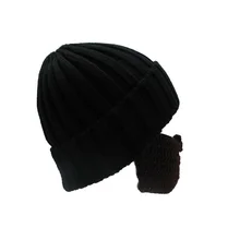 Мужская кепка для пешего туризма, уличная Спортивная Кепка, зимняя Лыжная теплая мягкая шапка с бородой, новинка, вязаная уличная Складная Кепка im