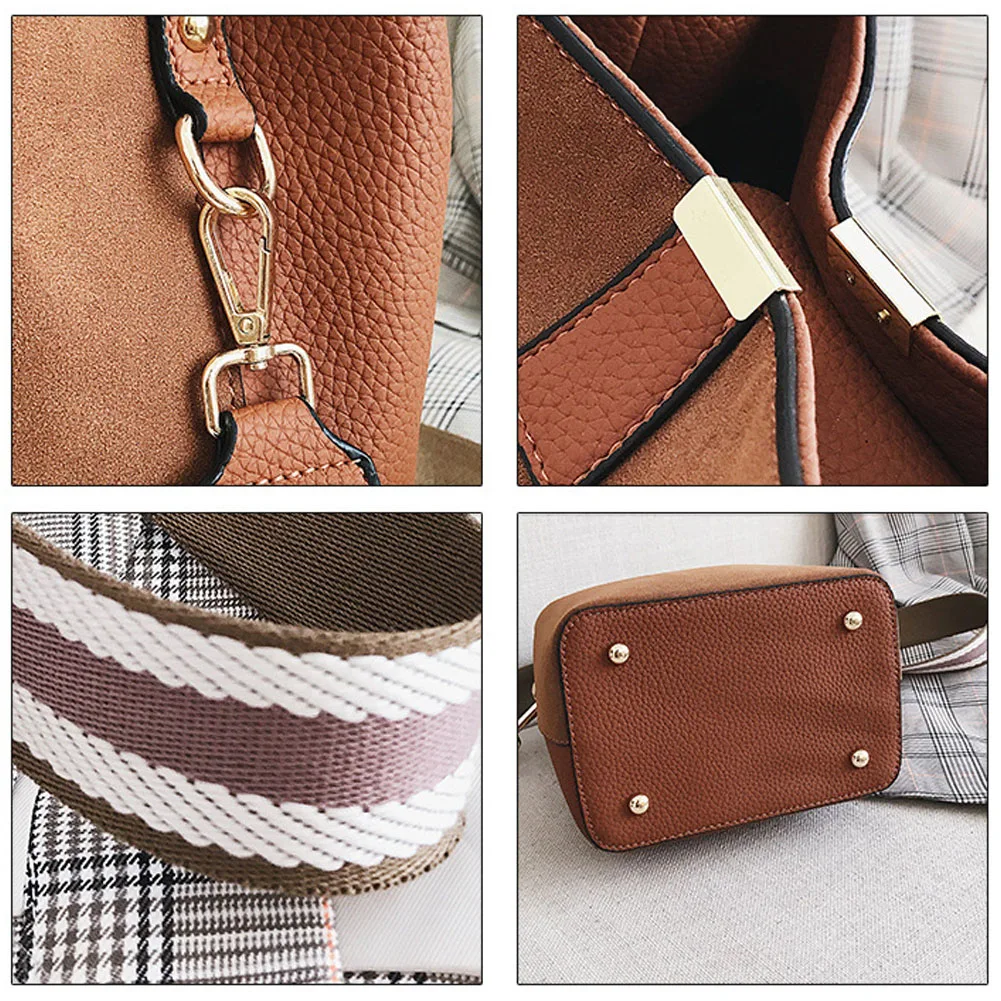 Fashion Women's Zipper Handbag Cross Body Single Wide Shoulder Strap Tote Bag 2020 lowest price top - 33046471856