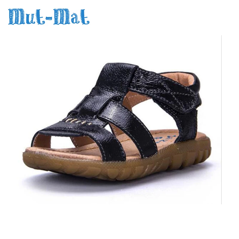 Summer New Children genuine Leather Sandals Children Shoes Baby Boys