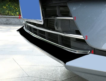 

For Volvo XC60 2018 Front Middle Grill Grille Decoration Molding Strip Cover For Volvo XC60 2018 car styling