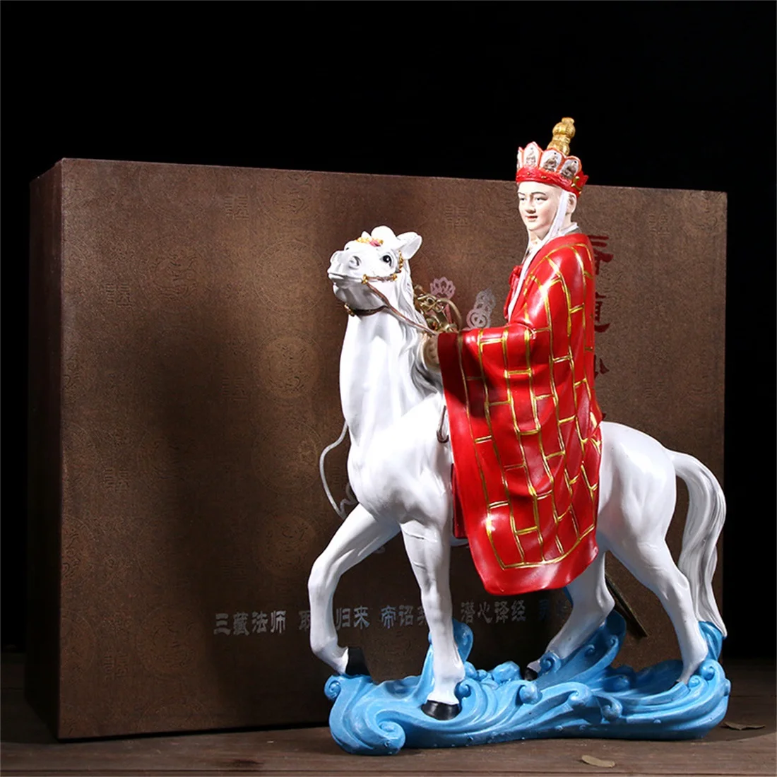 

Creative Resin Backflow Incense Burner Tang Monk Smoke Waterfall Aromatherapy Furnace Holder Censer Use In Home Office Teahouse