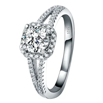 

Style Luxury High-grade Precision Micro-inlaid Diamond Close women's Ring 925 Sterling Silver Color Fine Jewelry