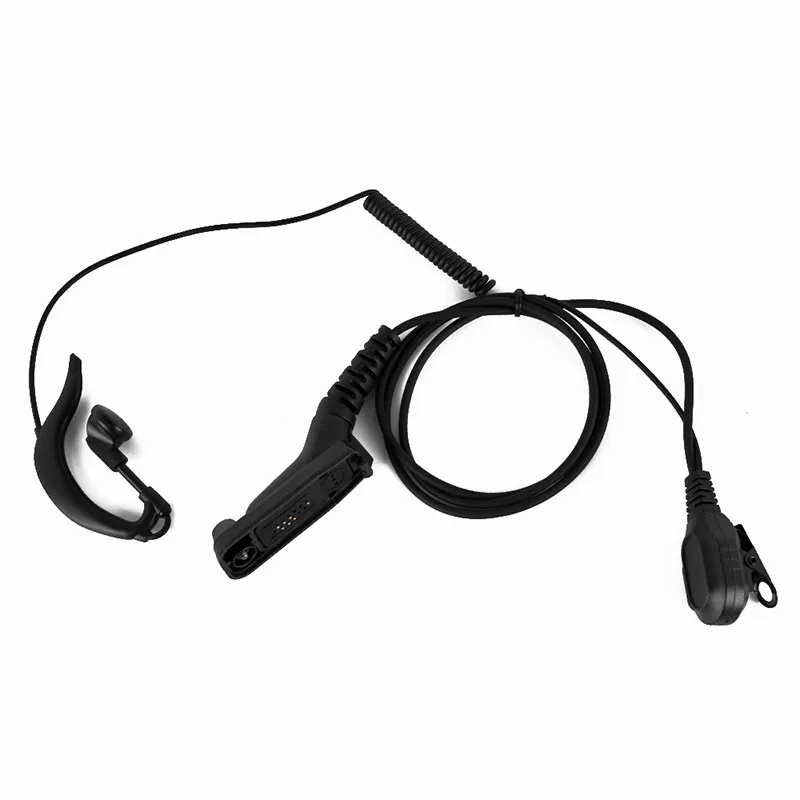 Black New Ear Hook Earpiece earphone w/ PTT for Motorola XIR P8200 P8268 APX4000 APX2000 APX6000 XPR6300 DP4800 DP3400 MTP6550