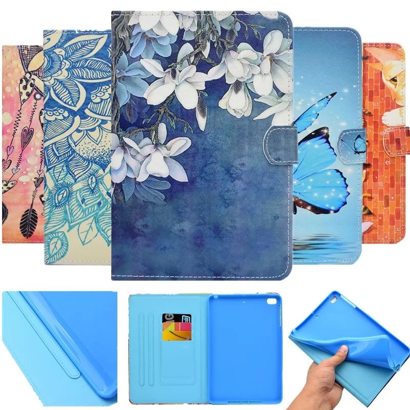 Для Funda iPad Mini 1/2/3 7 9 дюйма 6 моделей чехол для планшета умный кожаный флип-кошелек