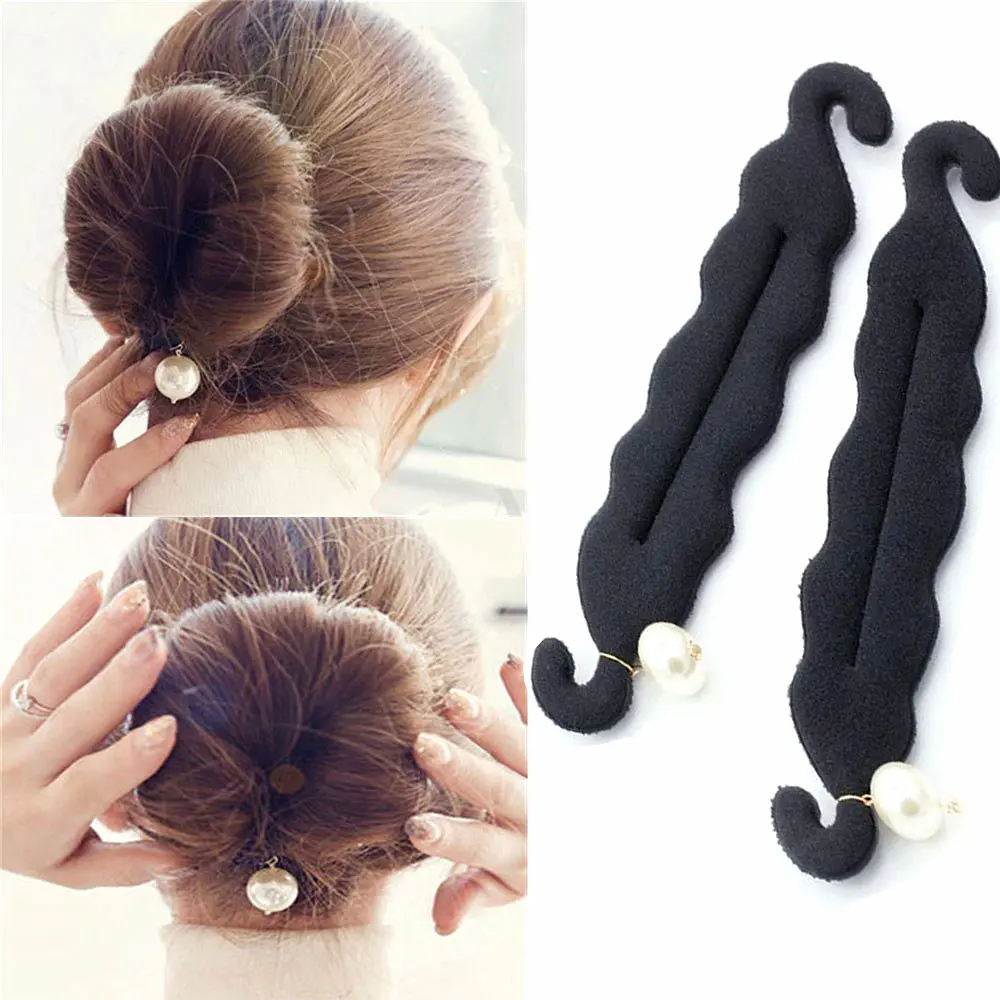 Low Cost Rubber-Clip Hairpins Hair-Accessories Hair-Braiding-Tool Twist-Styling Magic Bun Women y5KDBZbJX