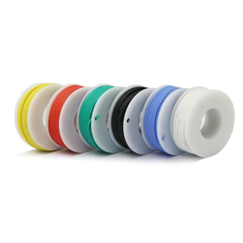 30/28/26/24/22/20/18awg Flexible Silicone Wire Cable 6 color Mix package Electrical Wire Copper Line DIY