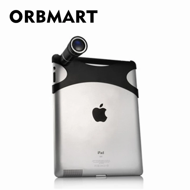 ORBMART 10X оптический зум телескоп объектив с чехол для iPad 2 3 Ipad(черный