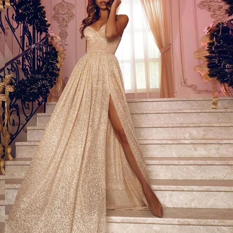 Женское элегантное платье модное сексуальное без бретелек однотонное летнее дамское свадебное нарядное платье для невесты классические Расклешенные платья - Цвет: Apricot