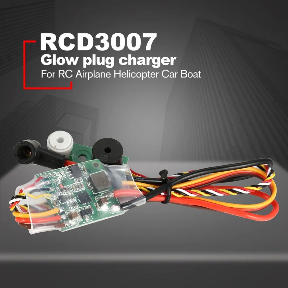 RC Methanol Motor Ontsteking RCD3007 Engine Ignition Glow Plug Starter Driver for RC Airplane Helicopter Car Boat