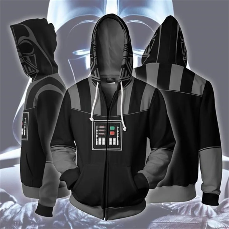 

Movie Star Wars Hoodies Sweatshirt Costumes Cosplay Darth Vader Anakin Skywalker Coat Jacket Outwear