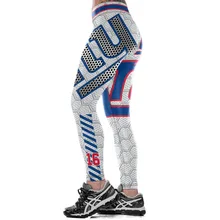 Унисекс футбольная команда Giants 16 печать обтягивающие штаны тренировки тренажерный зал обучение для йоги бега занятий спортом леггинсы для фитнеса Прямая поставка