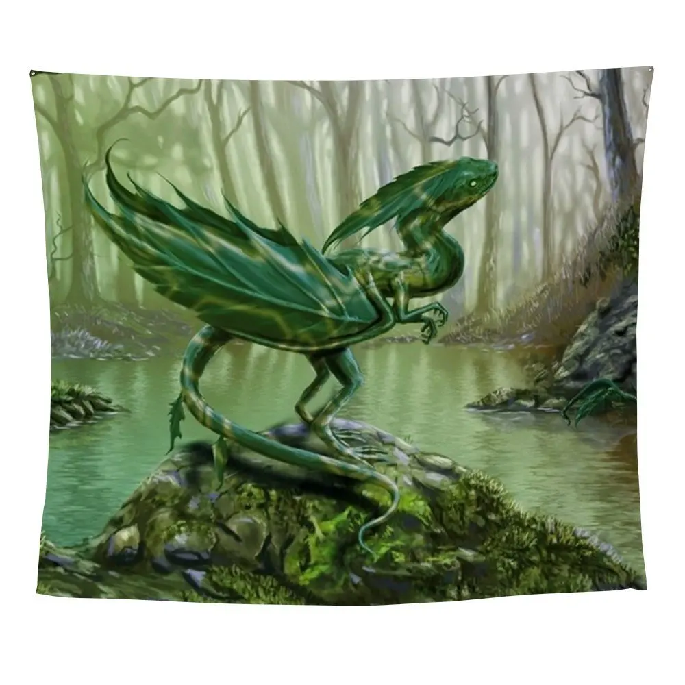 Leaf Dragon Wall Tapestry for Wall Decoration Fabric Hanging Wallin