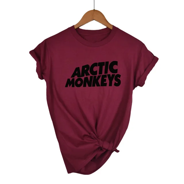 Футболка Arctic Monkeys Sound Wave, рок-группа, концертный альбом, высокая футболка, футболка унисекс, больше размеров и Color-A112 - Цвет: Wine Red-B