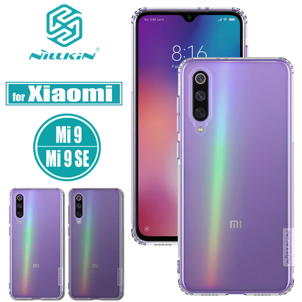 

Xiaomi Mi 9 SE Case Xiaomi Mi9 SE Cover Nillkin Soft Silicone TPU Transparent Clear Back Cases for Xiaomi M9 SE / Mi 9 Explore