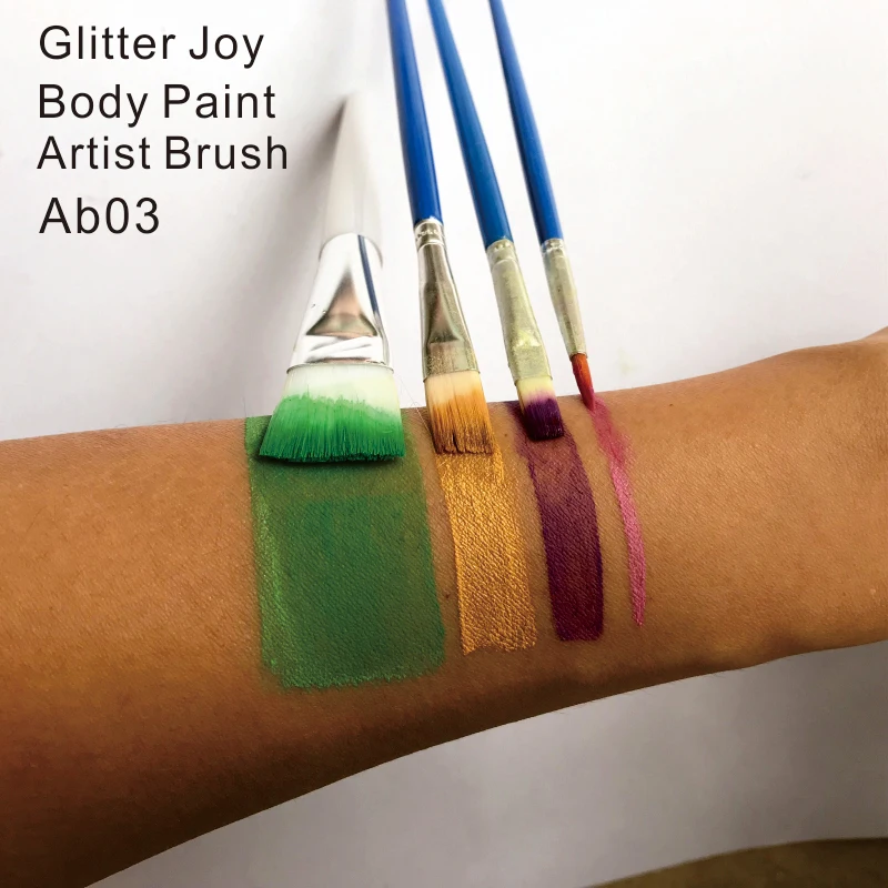 4 PCS/Set Different Sizes Beginner Face Body Paint Brush DIY Plastic