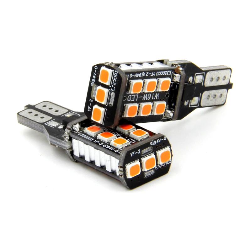 2x T15 15 SMD 2835 W16W LED Canbus безошибочная автомобильная лампа заднего хода стоп сигнал 921