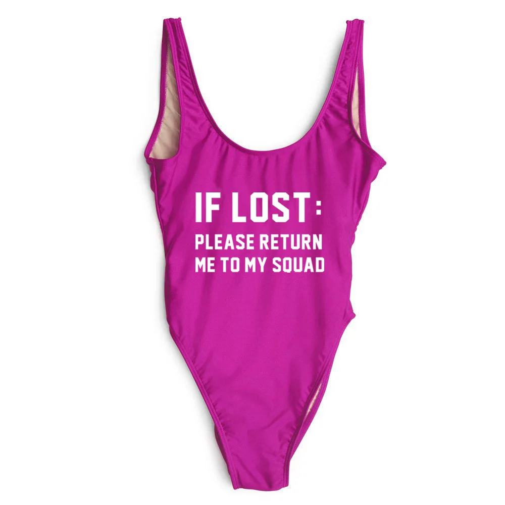 Buy IF LOSTPLEASE RETURN ME TO MY SQUAD Swimsuit