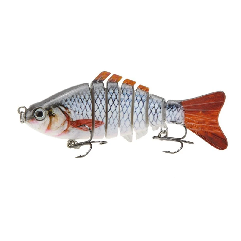 

10cm / 4 "15.5g Bionic realistic Hard Multi-segments bait for sun-fish Bass Walleye Yellow Perch Pike Roach Trout Muskie Swim