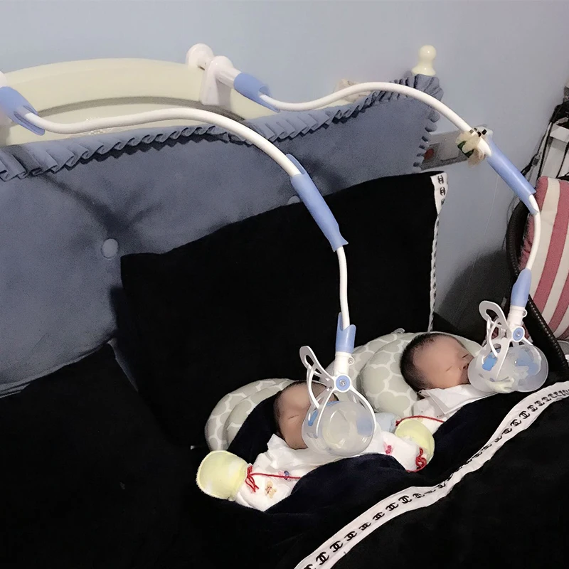 

2 Sizes Baby Bottle Rack Free Hand Bottle Holder Feeder Bottles Rack Baby Feeding Holder Drink Water Nursing Holder Support Clip