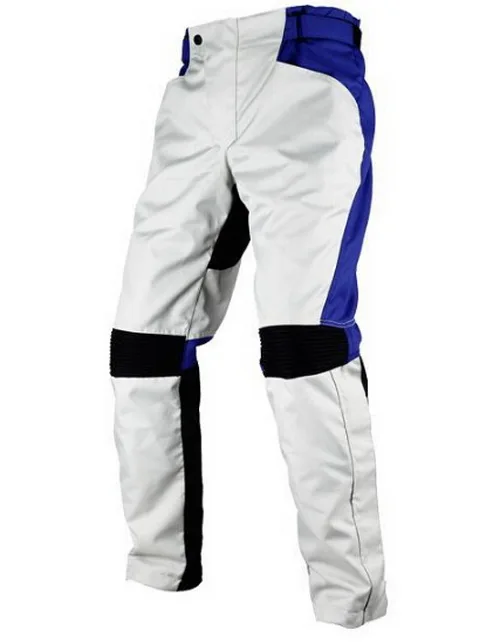 Новые DUHAN DK-015 костюмы для мотогонок, брюки для верховой езды, мужские хоккейные штаны для бега по пересеченной местности, мотоциклетные штаны для ралли, ткань Оксфорд - Цвет: white blue