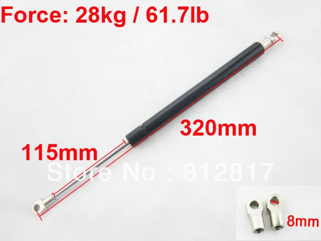 

Gas Strut Spring Replacemens 28Kg Force Lift Support Rod 12.6
