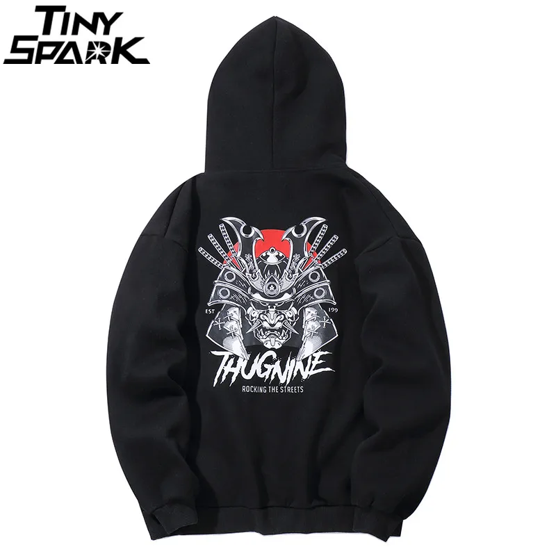 

Mens Hip Hop Hoodie Sweatshirt Oversized Devil Print Harajuku Hoodie Streetwear Casual Black Pullover Cotton Fleece Winter 2018
