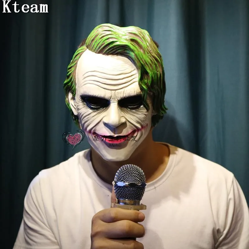 100 Resin Joker Mask Batman Clown Costume Cosplay Movie Adult Party