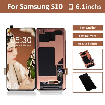 

10pcs/lots For Samsung For Galaxy S10 G973 LCD Display Screen Digitizer Assembly For Samsung S10 G973 Screen LCD Pantalla