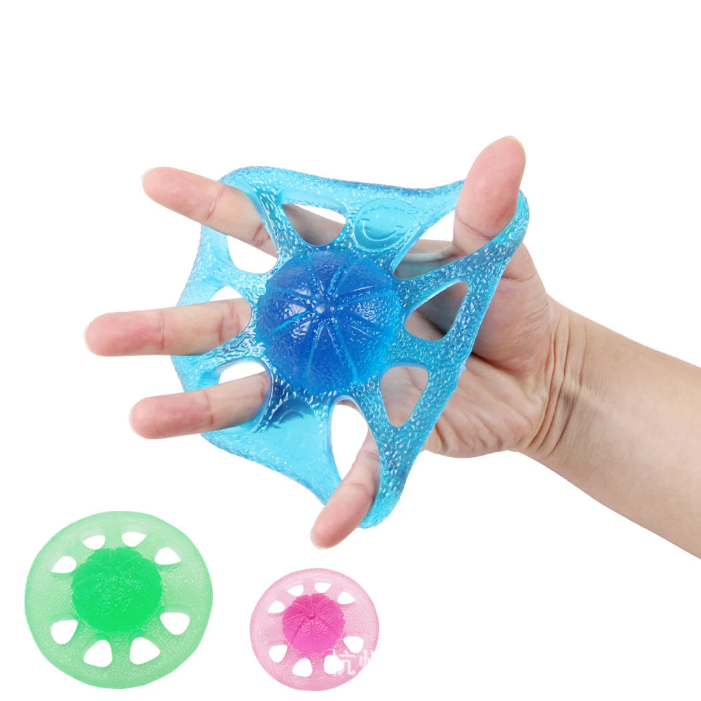 

Kyncilor Hand Grip Resistance Band Finger Trainer Wrist Finger Stretcher Expander Fitness Exercise 3 colors Silicone Gripper