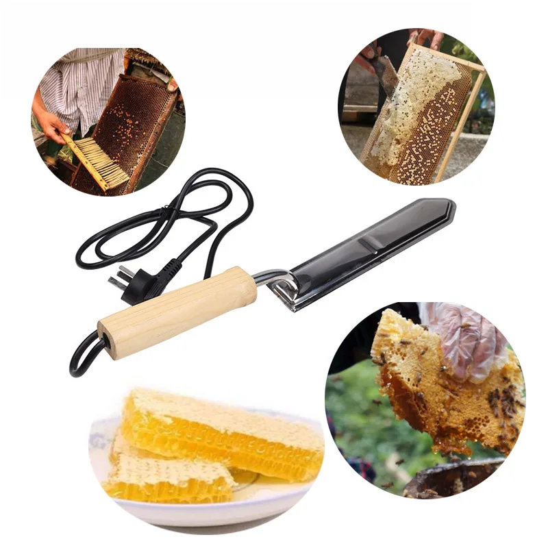 

Stainless Steel Electric Scraping Bee Honey Extractor Uncapping Hot Knife Beekeepers Tool for Beekeeping US/EU Plug 110V-240V