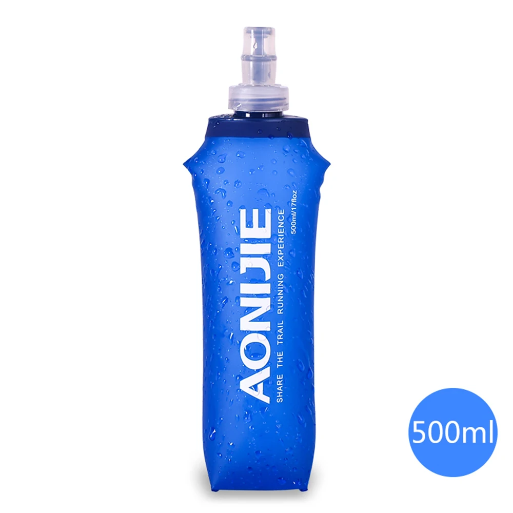 

AONIJIE 250/500ml Running Water Hydration Bottle Kettle Foldable BPA PVC Free Soft Cycling Water Bag Bottle Hiking Sports Flask