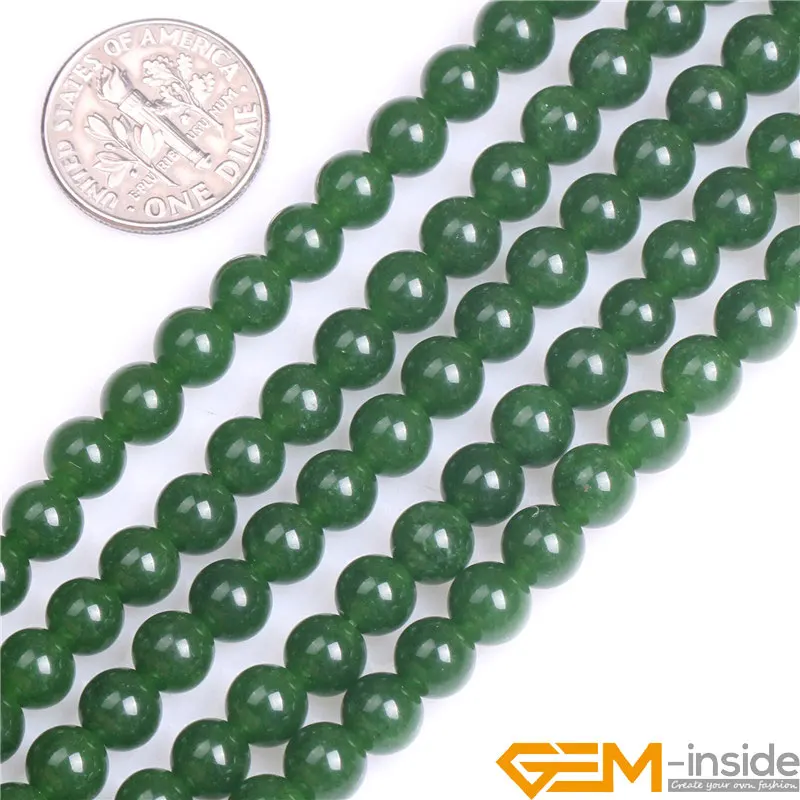 Perline Giada Bianca Naturale 6mm - 65 Pezzi Per Gioielli Fai Da Te - Chicager