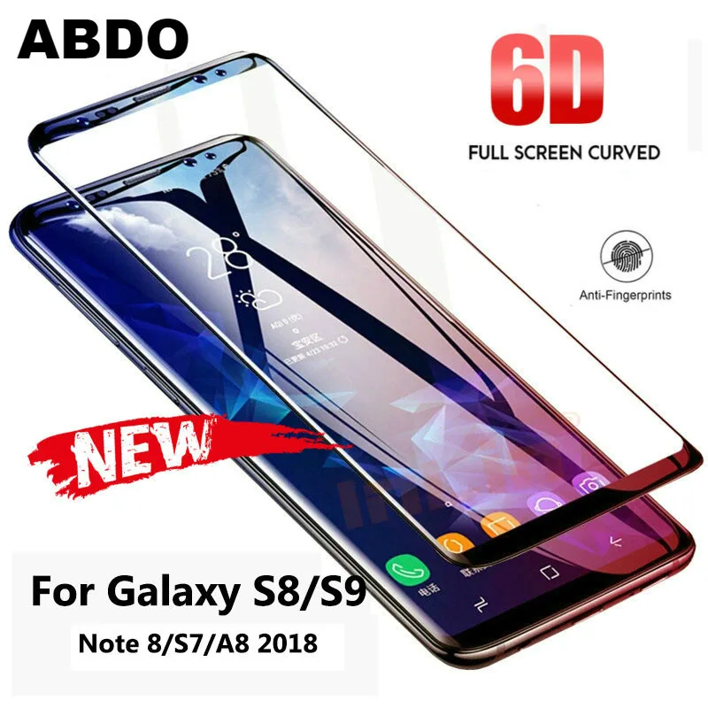 АБДО 6D полный изогнутые закаленное Стекло для samsung Galaxy S9 S8 плюс Примечание 8 Экран