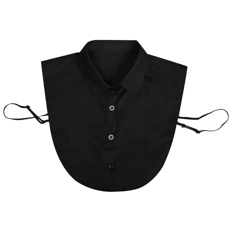 

New 1PC Women Adult Detachable Adjust Lapel Shirt Fake Collar Fashion Solid Color False Blouse Neckwear Clothing Accessories