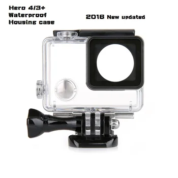 

2016 New Go Pro Hero 4 Underwater Waterproof Housing Case for GoPro Hero 4 Hero 3+ plus,Camera accessories