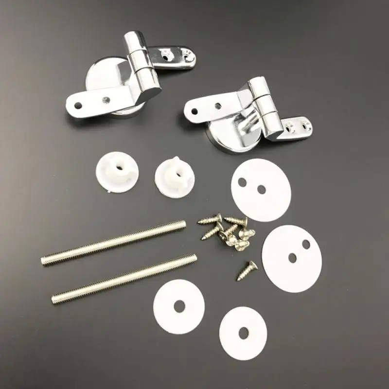 

Toilet Chrome Hinges With Fittings Toilet Seat Replacement Mountings Top